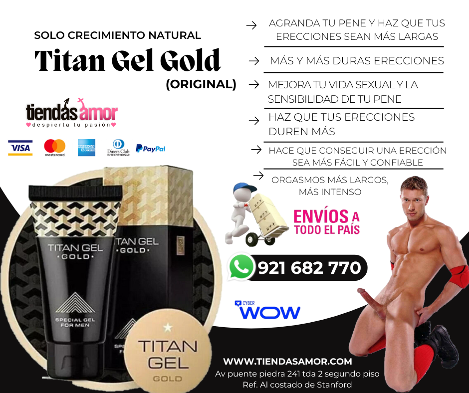 Gel Titan Gel Gold Para Hombres 50 Ml Potencia Sexual Origin