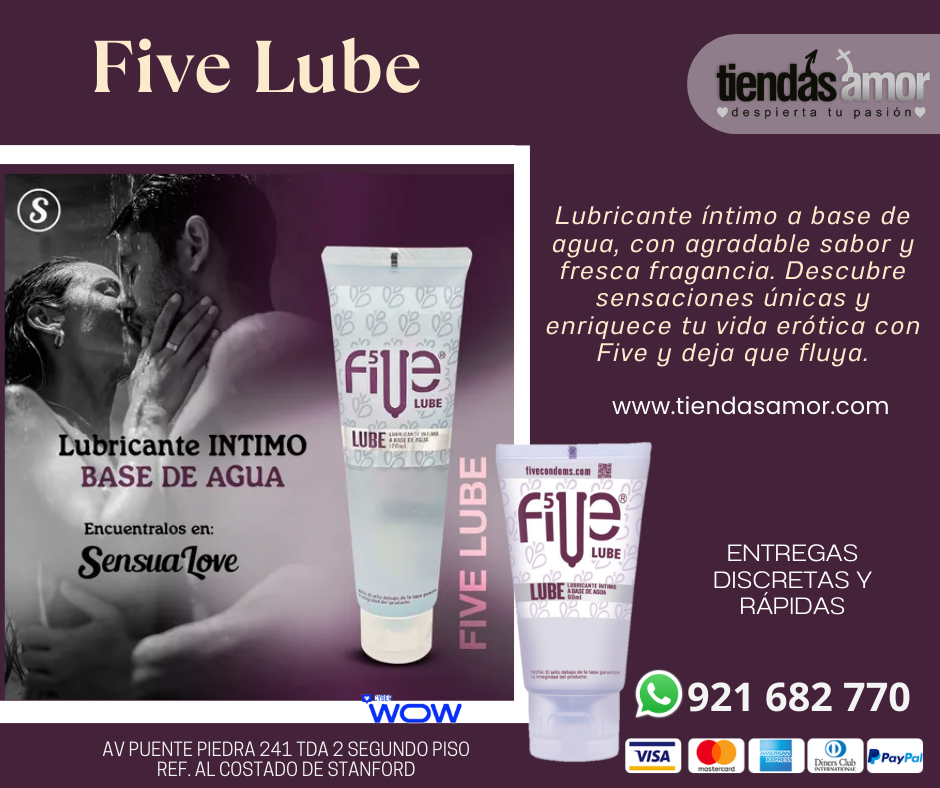 Lubricante Intimo Five 120ml Compatible Anal Vaginal Juguete