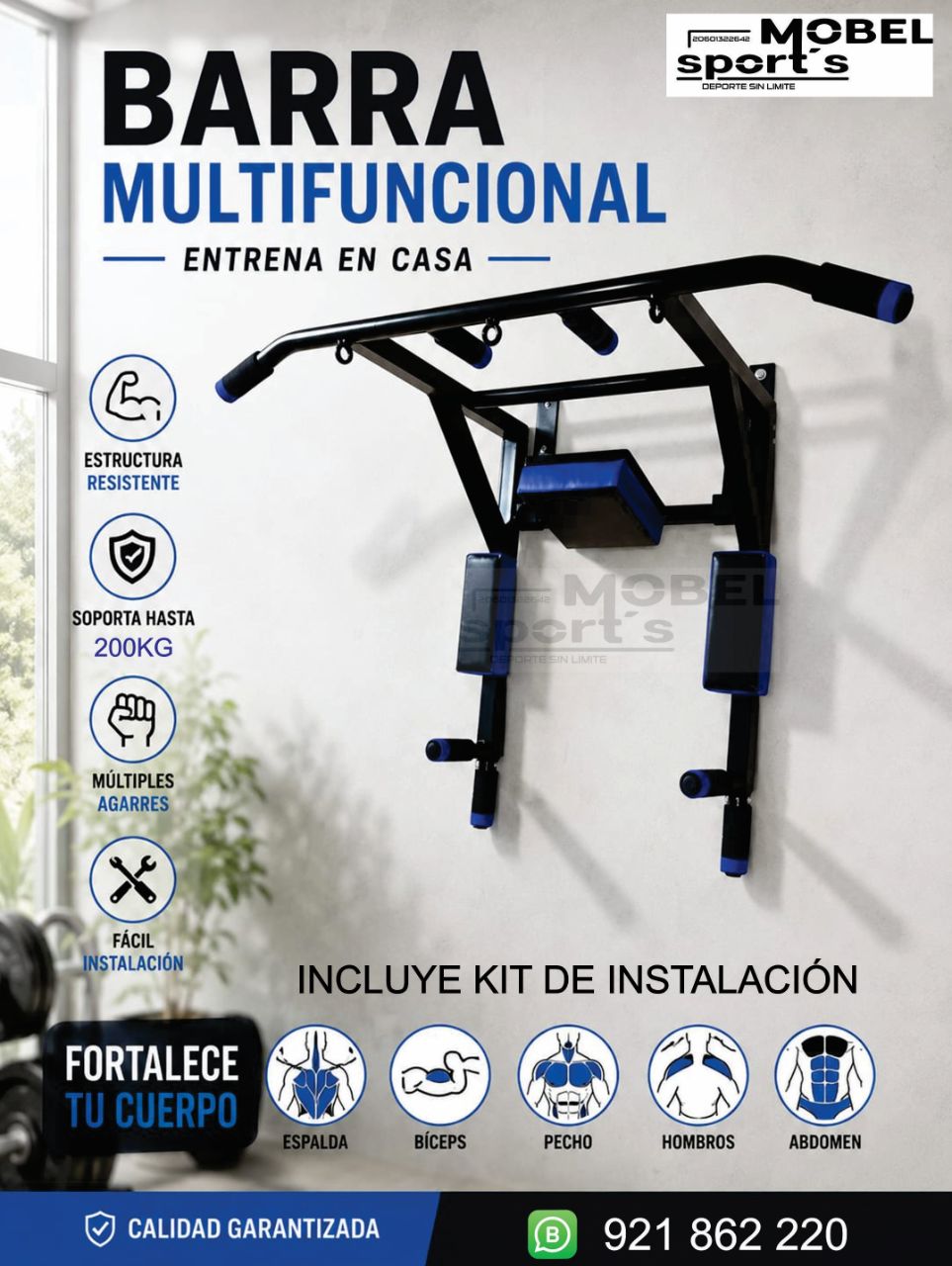 Barra de dominadas Multifuncional  / MOBEL SPORTS
