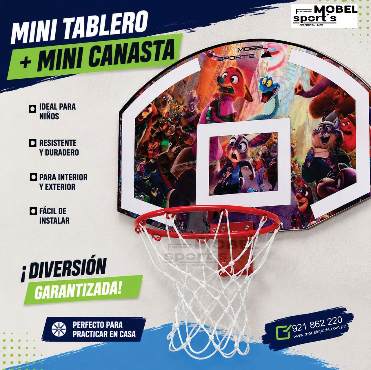 Tablero de baloncesto mini para niños / MOBEL SPORTS - foto 2