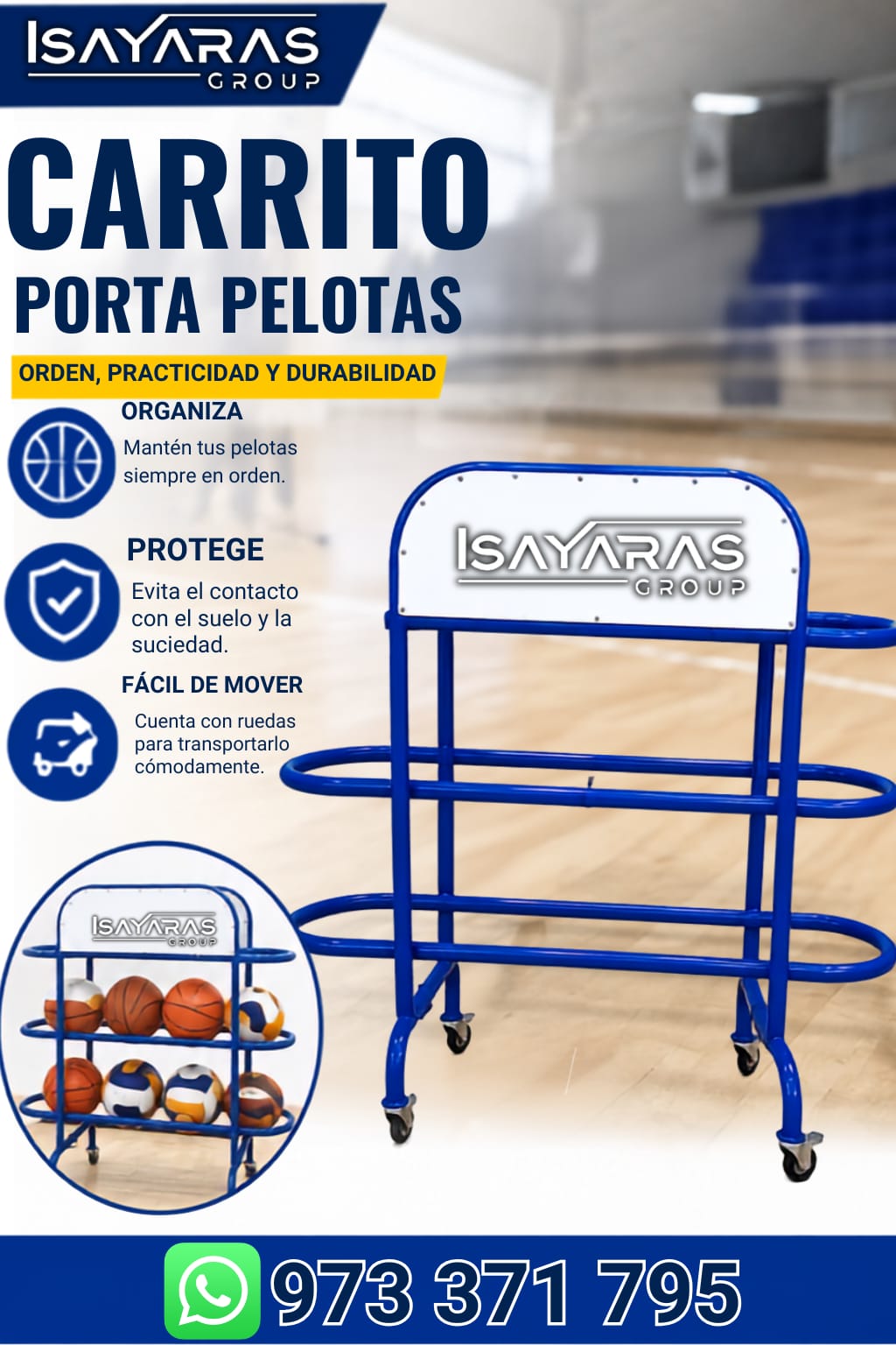 ¡PARANTES MÓVILES PARA VÓLEY!- ISAYARAS GROUP - foto 2